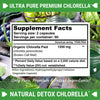 FRESH HEALTHCARE Premium Chlorella Supplement, 1200mg Pure Vegan Powder Capsules, 180 Chlorophyll and CFG Pills, Natural Detox Superfood, Naturally Contains B Vitamins and Minerals