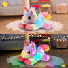 Easfan LED Unicorn Plush Light-up Stuffed Animal with Colorful Night Lights Glow in The Dark Birthday Festival for Kids Toddlers Girls Rainbow,10