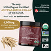 TRIBE ORGANICS Ashwagandha KSM 66 Pure Organic Root Powder Extract Ayurvedic Supplement - Focus, Mood Support, Increase Energy, Strength, 600mg of Natural KSM66 for Superior Absorption - 120 Capsules