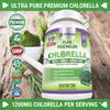 FRESH HEALTHCARE Premium Chlorella Supplement, 1200mg Pure Vegan Powder Capsules, 180 Chlorophyll and CFG Pills, Natural Detox Superfood, Naturally Contains B Vitamins and Minerals