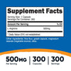 Nutricost L-Arginine 500mg, 300 Capsules - Gluten Free and Non-GMO