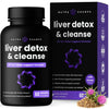 Liver Cleanse Detox & Repair Formula | 20+ Herbs: Milk Thistle Extract with Silymarin, Artichoke, Dandelion, Chicory Root Powder & More! | Premium Liver Support Pills Supplement, 60 Capsules