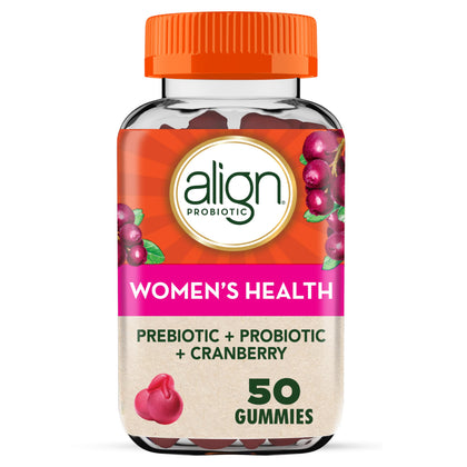 Align Digestive Health Prebiotic + Probiotic Supplement Gummies in Natural Fruit Flavors, Probiotic for Men and Women, #1 Doctor Recommended Brand, 50 Gummies