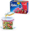 Ziploc Quart Food Storage Bags, New Stay Open Design with Stand-Up Bottom, Easy to Fill, 80 Count