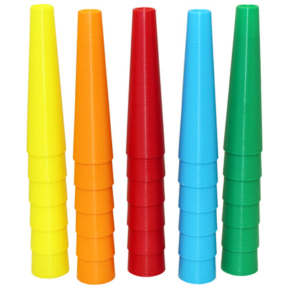 Rehabilitation Advantage Small Stacking Hand Cones, Set of 30