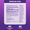 Natrol Melatonin 3mg, Strawberry-Flavored Dietary Supplement for Restful Sleep, 90 Fast-Dissolve Tablets, 90 Day Supply