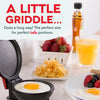 DASH Mini Maker Electric Round Griddle for Individual Pancakes, Cookies, Eggs & other on the go Breakfast, Lunch & Snacks with Indicator Light + Included Recipe Book - Red