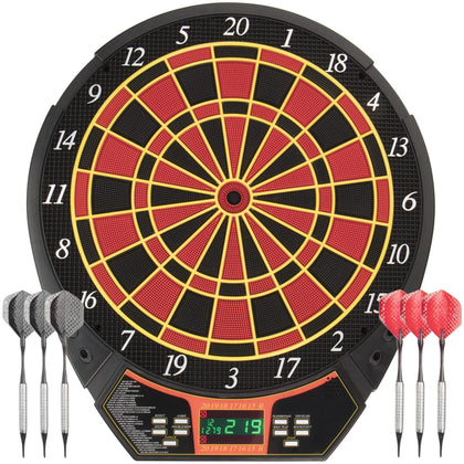 arachnid voyager electronic dartboard with lcd display and 29 games and 90 variations , black used - like new