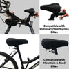 Temple Tape Elite Gel Bike Seat Cushion - Extra Soft Bicycle Saddle Cover for Spin, Exercise Stationary Bikes and Outdoor Biking - Premium Accessories for Comfort While Cycling