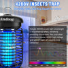 endbug bug zapper, bug zapper outdoor indoor with led light, electric mosquito zapper fly zapper, waterproof mosquito killer insect zapper fly trap for outside patio garden backyard home, plug in 120v