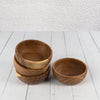 Samhita Acacia Wooden Small Bowl For Nuts, Candy, Appetizer, Snacks, Olive and Salsa | Dining Décor Absolute Beautiful (Set of 4) (4