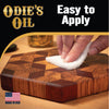 Odie's Oil  Universal Finish for Wood  Leather  Plastic  Vinyl  Metal and More  9 Ounce Glass Jar  Food Safe and Solvent Free Non Toxic Finish