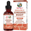 Ashwagandha Root | USDA Organic Ashwagandha Liquid Drops | Stress Relief, Natural Calm, Relaxation and Mood Support Supplement | Adaptogenic | Nervine | Vegan | Non-GMO | 60 Servings