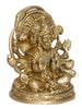 eCraftIndia Brass Panchmukhi Hanuman Idol Handcrafted Decorative Figurine, Gold, One Size (BGH502)