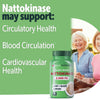 Yuve Nattokinase 2000 FU, Nattokinase Supplement for Cardiovascular Health Support - Natural Blood Thinner - Natokinase Enzyme from Natto Extract, Sugar-Free, Vitamin K Free - 60 Pills, Made in USA