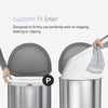 simplehuman Code P 60 Count, Genuine Custom Fit Liners, Drawstring Trash Bags in Dispenser Packs, 50-60 Liter / 13-16 Gallon