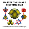 SHASHIBO Shape Shifting Box - Award-Winning, Patented Fidget Cube w/ 36 Rare Earth Magnets - Transforms Into Over 70 Shapes, Download Fun in Motion Toys Mobile App (Original Series - Optical Illusion)