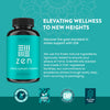 WellPath Zen Stress Relief Supplement + Mood Support | Calm, Stress & Energy Support | Ashwagandha Root, Rhodiola Rosea, L-Theanine, Lemon Balm | Herbal Capsules, 60 Ct