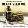 MAJU's Black Seed Oil Gummies, World's 1st, 2.5X Per BSO Gummy, Cumin Nigella Sativa Oil, Cold-Pressed, Potent Formula with Cinnamon Extract, Tasty, 500mg 90ct