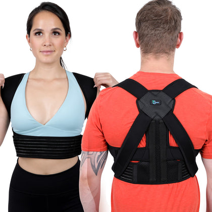 CAYATCH Back Straightener Posture Corrector for Women & Men. HSA/FSA Eligible. Back Brace for Scoliosis & Back Pain Relief. Adjustable Shoulder Brace Hunchback Corrector (L, 38-44