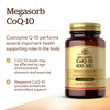 Solgar Megasorb CoQ-10 400 mg, 30 Softgels - Supports Heart & Brain Function - Coenzyme Q10 Supplement - Enhanced Absorption - Gluten Free, Dairy Free - 30 Servings