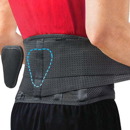 Sparthos Back Support Belt - Immediate Relief from Back Pain, Sciatica, Herniated Disc - Breathable Brace With Lumbar Pad - Lower Backbrace For Home & Lifting At Work - For Men & Women - (Small)