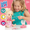 Baby Alive Magical Mixer Baby Doll Strawberry Shake with Blender Accessories, Drinks, Wets, Eats, Blonde Hair Toy for Kids Ages 3 and Up