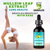 Undelio's Herbal Mullein Leaf Extract - Organic & Alcohol-Free Tincture for Respiratory, Lung, Sleep & Digestive Support - Non-GMO, Vegan - 2 fl. Oz for Immune Health & Lung Detox