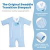 Baby Merlin's Magic Sleepsuit - Swaddle Transition Product - Cotton - Blue - 6-9 Months