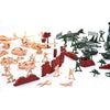 JOYIN 164 Piece Military Soldier Playset Army Men Play Bucket Army Action Figures Battle Group Deluxe Military Playset with Army Men, Aircrafts, Helicopters, Tanks with Bucket