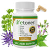 Lifetones Uric Acid Support - Herbal Joint Cleanse for Men and Women - Natural Remedy, Flexibility Boost - Non-GMO, Gluten-Free - 60 Vegan Vitamins