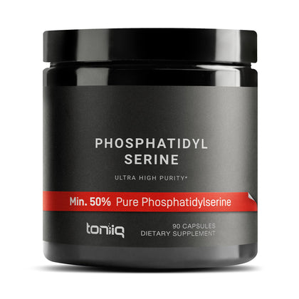 Toniiq Phosphatidylserine - 400mg Formula - Worlds First 50% Purity - Highest Purity in The US - Soy Free Phosphatidylserine Supplement - 90 Veggie Capsules