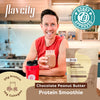 FlavCity Protein Powder Smoothie, Chocolate Peanut Butter - 100% Grass-Fed Whey Protein Smoothie with Collagen (25g of Protein) - Gluten Free & No Added Sugars (37.74 oz)