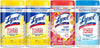 Lysol Disinfectant Wipes Bundle, Multi-Surface Antibacterial Cleaning Wipes, contains x2 Lemon & Lim Blossom, Crisp Linen, Mango & Hibiscus, 80 Count (Pack of 4)