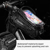 ROCKBROS Bike Phone Bag Waterproof Bike Bag Phone Mount EVA Hard Shell Bike Pouch with Rain Cover Compatible with iPhone 14/12/11 Pro XR XS Max Phones Below 6.8