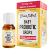 Mama Natural Baby Probiotic Drops (0.28 Fl Oz) | 4 Billion CFU Pediatrician-Tested Infant Probiotic Helps with Colic Relief for Newborns & Constipation Ease for Infants - Unflavored Baby Gas Drops