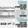 Ketostat Creatine HCL Capsules 50 Serv/1.5G Clinical Dose Creatine Pills (Hydrochloride) High Absorption Creatine Pills for Muscle Building Men & Women, Creatin Gummies Tablet Alt