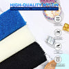 UJFQBH 3 Pieces African Bath Sponge African Net Long Net Bath Sponge Exfoliating Shower Body Scrubber Back Scrubber Skin Smoother,Great for Daily Use(Blue,Black,Off-White)