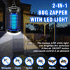 endbug bug zapper, bug zapper outdoor indoor with led light, electric mosquito zapper fly zapper, waterproof mosquito killer insect zapper fly trap for outside patio garden backyard home, plug in 120v