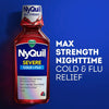 Vicks NyQuil Severe Cold & Flu Nighttime Relief Berry Flavor Liquid 8 Fl Oz