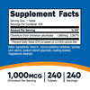 Nutricost Chromium 1000mcg, 240 Tablets - Gluten Free, Non-GMO