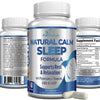 YUMMYVITE Natural Calm Sleep Aid with Magnesium, L-Theanine, Melatonin, GABA, 5-Htp | Sleep Aid | Non-GMO - 60 Capsules