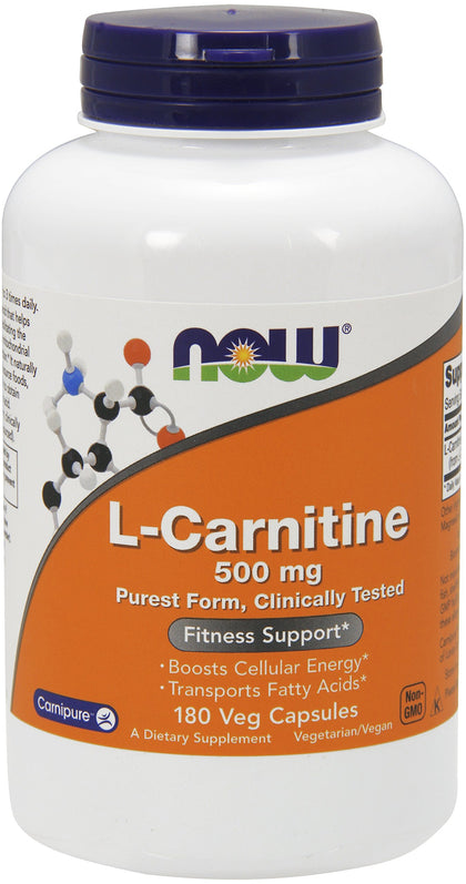 Now Foods L-Carnitine 500 mg 180 Capsules