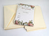 Set of 25 Floral Invitations Include 25 envelopes. Quality & Heavy 14 pt. Paper Matte with envelopes Included. Flower Invitation for Bridal Shower, Wedding, Baby Shower and Birthdays.