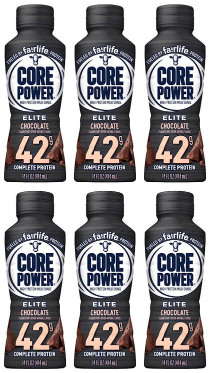 Fairlife Core Power High Protein Milk Shakes, Ready to Drink (6 Chocolate, 42g)