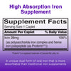 Feosol Complete Iron Supplement Caplets, Bifera Iron for High Absorption, Heme and Non-Heme Dual Action Minimizes Side Effects, 1 Per Day, For Energy and Immune System Support, Made in USA, 30 count