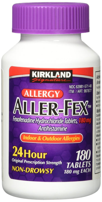 Kirkland Signature Aller-FEX, 180 Mg 180 Tablets