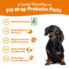 Zesty Paws Pill Wrap Probiotic Paste for Dogs - Immune & Digestive System Support - Bacon Flavor - with DE111 Bacillus subtilis - Pockets Any Pill, Tablet & Capsule for Your Dog - 60 Portions