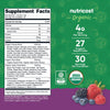 Nutricost Organic Super Greens Powder (30 Servings) Mixed Berry Flavor - Superfood Supplement Drink Mix