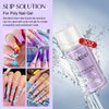 Saviland 90ml Slip Solution for Poly Gel Nails with Nail Brush Anti-stick Liquid Gel Solution Kit for Beginners Nail Extension Gel for Easy DIY Poly Gel Nail Art